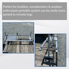 Chainsaw Mill 14″-36″ Portable Chain Saw Mill Aluminum Steel Planking Lumber