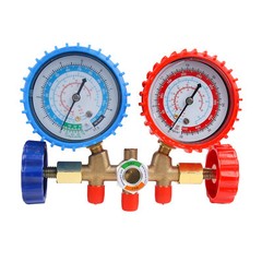 For R502 R134a R12 R22 AC Manifold Gauge Set A/C Refrigeration 3 Way Hose