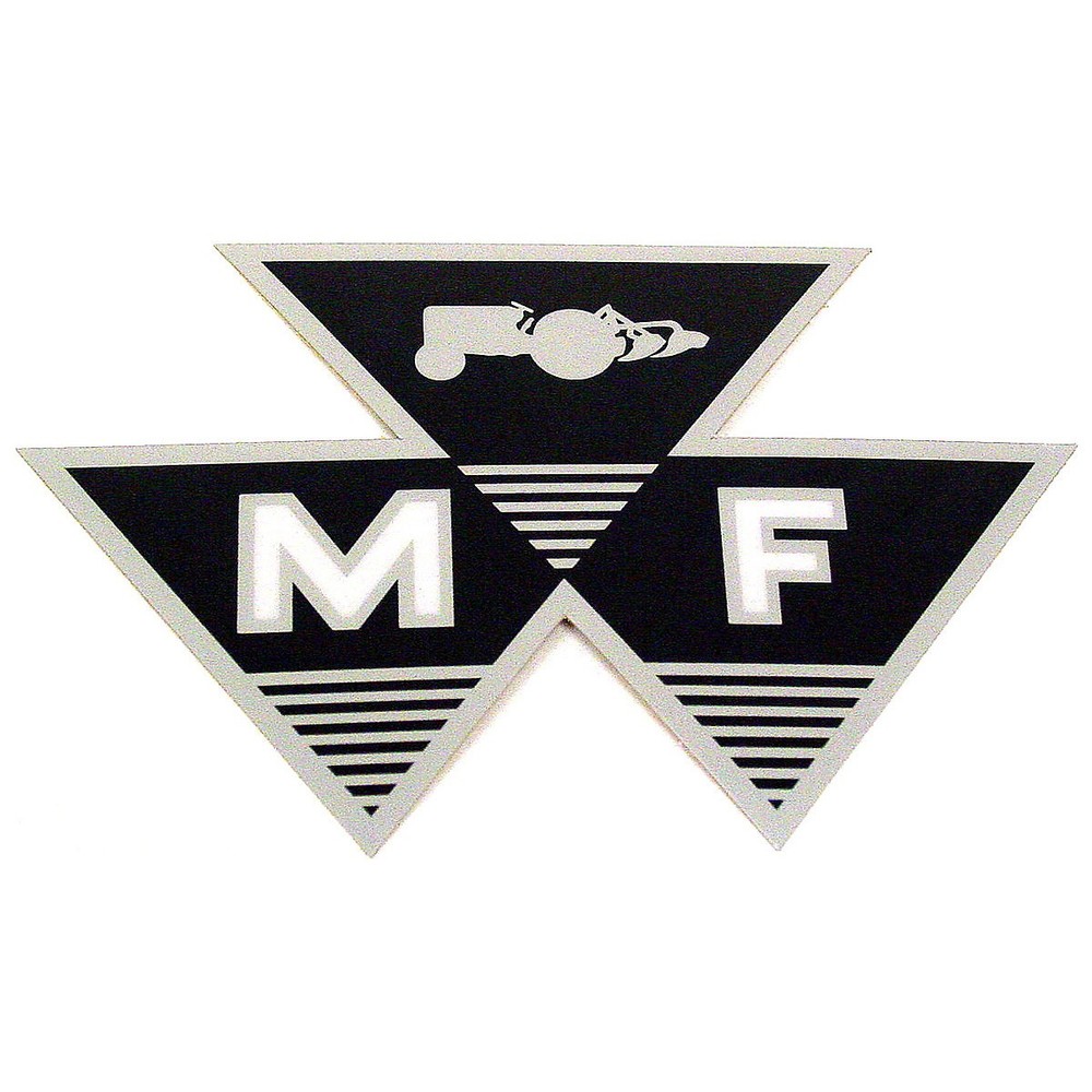 Mylar Triple Triangle Logo Decal Fits Massey Ferguson Tractor | 6″ x 4″