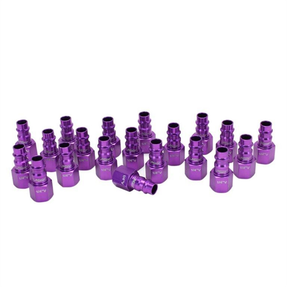 MLT.761VC-20Milton Industries ColorFit HighFlowPRO Plugs, V-style Purple, 1/4″ N