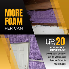 Vega Bond Purplecoat Single Component Closed Cell Spray Foam Insulation -12Packs