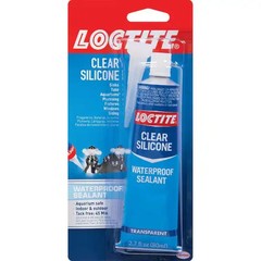 Silicone Waterproof Multipurpose Adhesive Sealant 2.7 Oz. Clear Tube