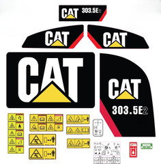 Compatible with E series Decal Kit Stickers Choose Your Model (303.5E2 to 308E2)