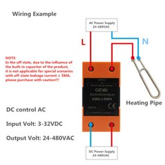 GEYA Solid State Relay Module SSR-10A 25A 40A DA 3-32VDC to 24-480VAC With Cover