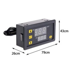 2X 12V 20A Digital Temperature Controller Switch Probe Thermostat Control W3230