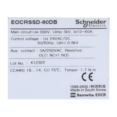 Schneider Electric EOCRSSD-60DB New NFP