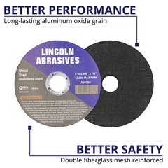 100 Pc 5″ x .040″ x 7/8″ Cut off Wheels For Stainless Steel & Metal