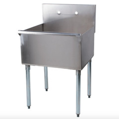 24″ x24″ x 14 Stainless Steel Commercial Utility Sink Prep Hand Wash Laundry Tub