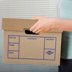 UBMOVE File Boxes 200# Strength, Small, 15 x 12 x 10 Inches, 12 Pack