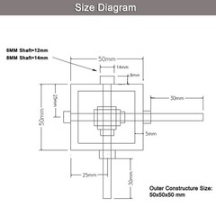 20:1 Right Angle Worm Gearbox 90° Angle Drive Steering Gear Reducer 20T Red
