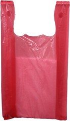 T- Shirt Red Plastic Bags 1000 Grocery Retail Store Merchandise 11 ½” x 6 x 21″