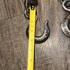 USA-Alloy USA 9/32”x 3’ Lifting Chain 6 Leg with Hooks hoist spreader Towing