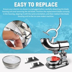 2pk Replacement blade for ice shaver Machine , Ice shaver uses two blade at once