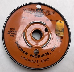 Vtg DORMAN PRODUCTS INC Cincinnati 14GA Black Annealed Mechanics Wire 5″ Spool