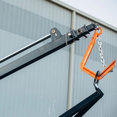 Titan Attachments 26ft Telescoping Hydraulic Truss Boom Jib Crane, Skid Steer