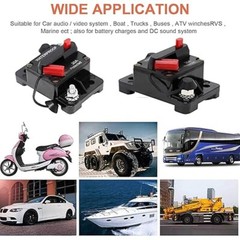 30 Amp 12V-24V DC Car Circuit Breaker Fuse Reset Car Boat Auto Waterproof