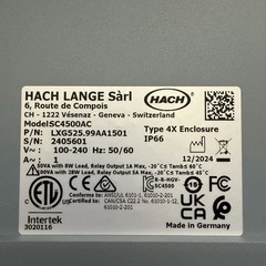 Hach SC4500AC Water Quality Controller Transmitter w/ 4-20 mA Module