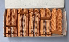 Lot of 99 Weidmüller 1036760000 Terminal Blocks Orange 600V 35A (b551)