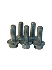 (100 Pcs) 1/4-20×3/4 Grade 5 Hex Serrated Flange Bolts Screws (FT) Zinc Clear