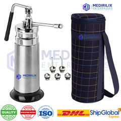 Mini Cryo Can Liquid Nitrogen 350 ML Empty Cryo Can 5 Extra Probe Metal Body