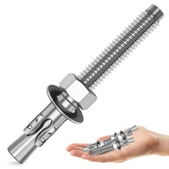 3/8 x 4 Inch Wedge Anchors 304 Stainless Steel HeavyDuty Masonry Bolts 10Pcs fo