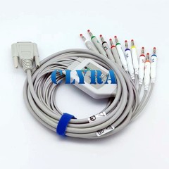 10Leads ECG EKG Cable for Edan SE-1/3/12/601/601A Mindray R3 R12 Patient Monitor
