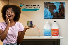 Clear Epoxy Resin Table top bar epoxy craft art coating epoxy – 2 GALLON KIT
