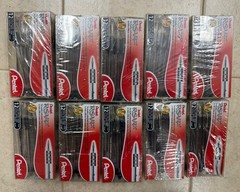 Lot Of 10 24 Packs 120 Pentel RSVP Ball Point Pen Fine Black Ink NIB