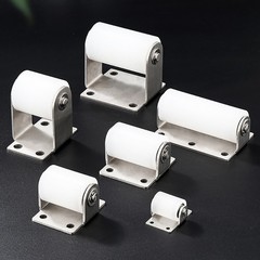 Perforated Bracket Guided Nylon Bearing Mobile Door Pulley Positioning Roller