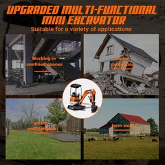 20HP Kubota EPA Mini Excavator | Hydraulic Thumb, Side Tilt & Wide Tracks