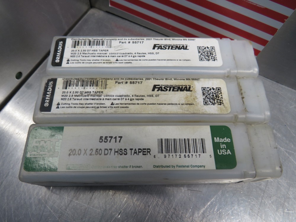 Fastenal 55717 20.0 x 2.50 D7 HSS Taper (Lot of 3)