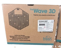 Fresh Products Wave3D Urinal Deodorizer Ocean Mist Screen 6 Box W/10 PCs