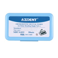 50Sets AZDENT Dental Orthodontic Buccal Tubes 1st Molar MBT /ROTH 022 Monoblock