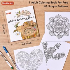 Metallic Marker Pens, 30 Colors Metallic Paint Markers with 1 Coloring Book Fine