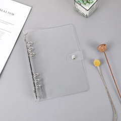 Transparent Color Plastic Clip File Folder A5/A6/Notebook Loose Leaf Ring Binder