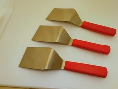 Dexter USA Set(3) 4X3 Spatulas Server Turners Grill Griddle S286-4 Stainless Red