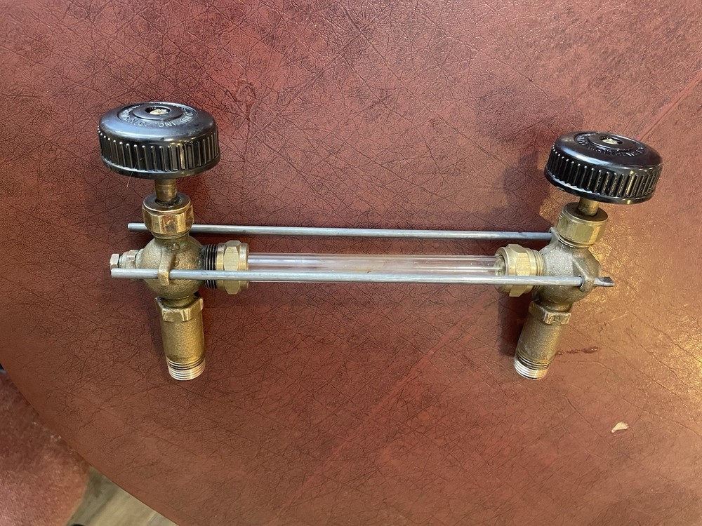 Weil McLain 510-218-145 1/2”Water Gauge CockSet/383-600-000 W/Glass Complete Set