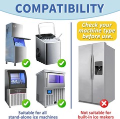 Ice Machine Cleaner Maker and Descaler – 24 Ice Maker Cleaner Tablets Compatible