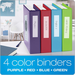 Cardinal 3 Ring Binders, Binders for School and Office, Durable 2 Inch Binder wi