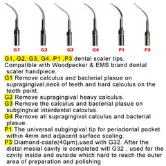 POPDENT Dental Ultrasonic Scaler Handpiece/Tips/Wrench /fit for EMS/SATELEC /VRN