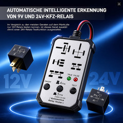 2026 Upgraded Relay Tester 12V 24V 4/5 Pin Car Diagnostic Tool LED Indicator