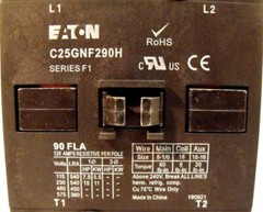 NIB Eaton C25GNF290H Definite Purpose Contactor: 115V Line, 277V@60Hz Coil