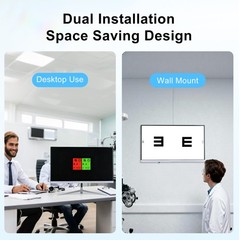 Frameless 21.5-inch LCD optometer vision test projector display for eye exams