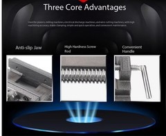 Heavy Duty Bench Vise Drill Support Woodworking Bench Vise 3 in./4 in./5 in/6 In