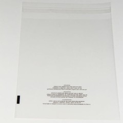 500 12×15 Poly Bags Resealable Suffocation Warning Clear Merchandise 1.5 mil