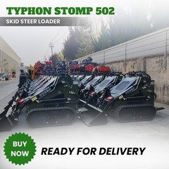 FreeShip TYPHON STOMP 502 1958lbs Mini Skid Steer Loader 22.1HP Honda Gas Engine