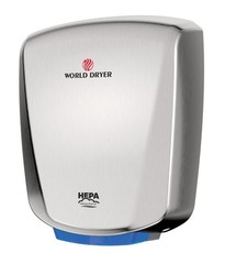 HEPA-Filtered VERDEdri, Brushed S/S, Surface-Mounted ADA Compliant, Energy-Ef…