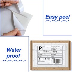 4.5″ x 5.5″ Clear Adhesive Top Loading Packing List/Shipping Label Envelopes US