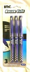 INC. ROLLER ELITE .7mm Precise Writing Roller Ball Pens – Pack of 3 – Blue Ink