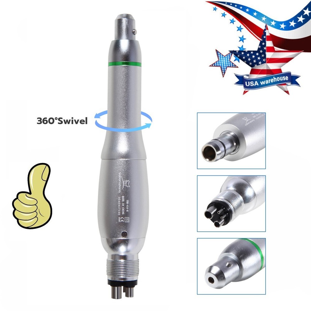 360° Swivel Dental Hygiene Prophy Handpiece Air Motor 4Hole 4:1 Nose Cone Yabang